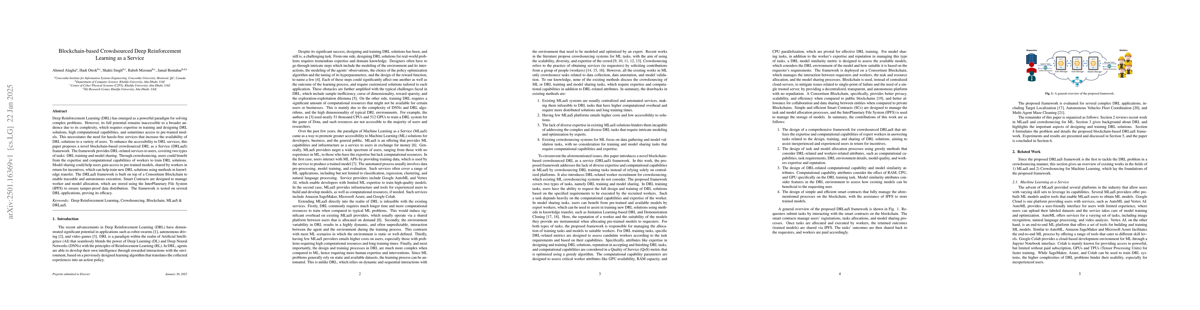 Thumbnail for Blockchain-based Crowdsourced Deep Reinforcement Learning as a Service