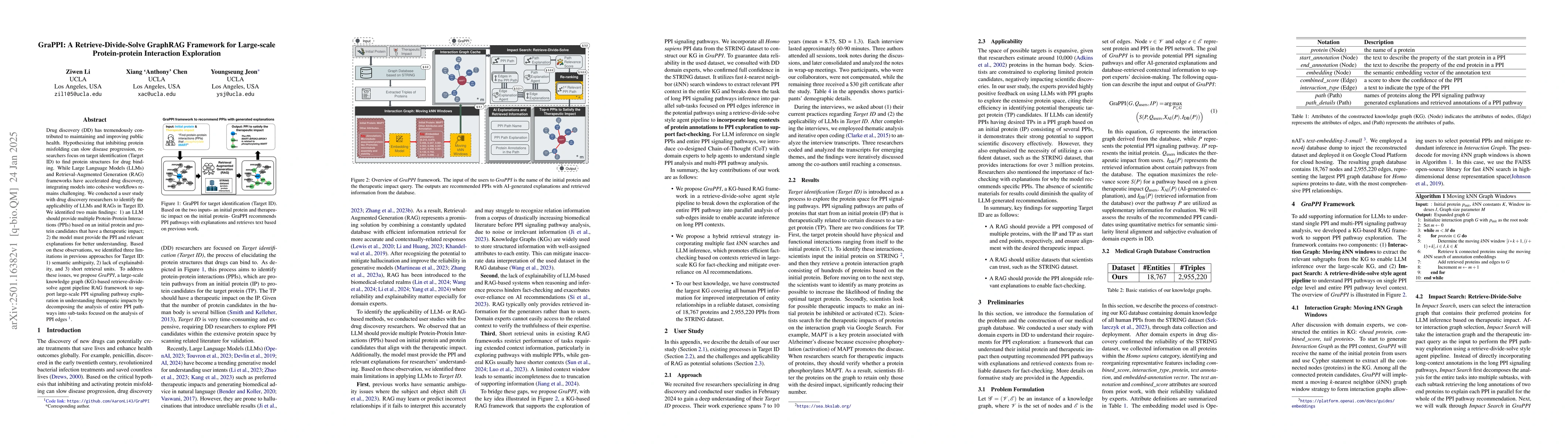 Thumbnail for GraPPI: A Retrieve-Divide-Solve GraphRAG Framework for Large-scale
  Protein-protein Interaction Exploration
