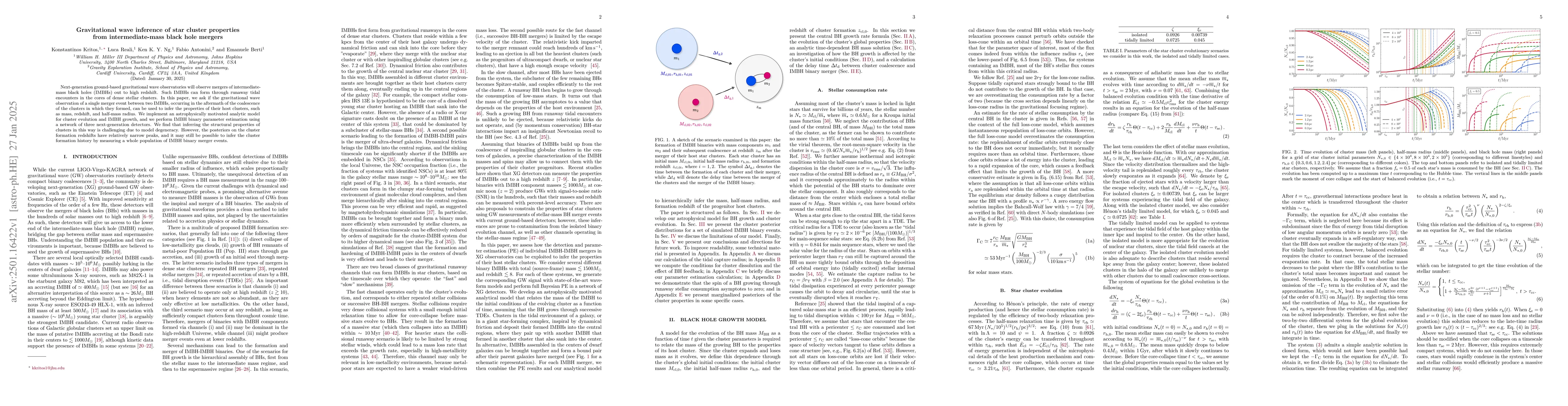 Thumbnail for Gravitational wave inference of star cluster properties from
  intermediate-mass black hole mergers