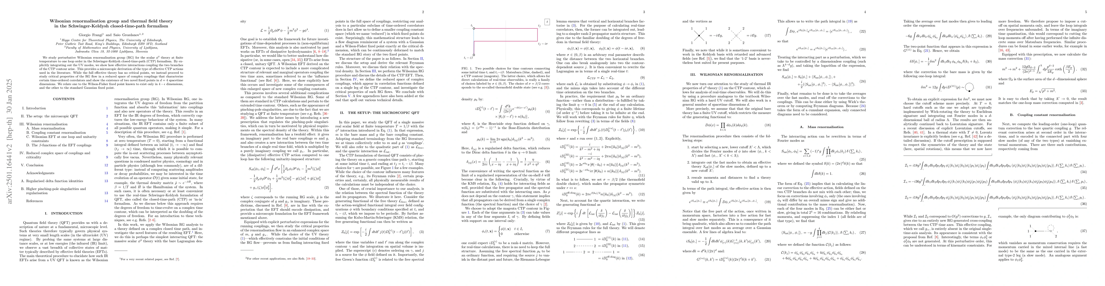 Thumbnail for Wilsonian renormalisation group and thermal field theory in the
  Schwinger-Keldysh closed-time-path formalism