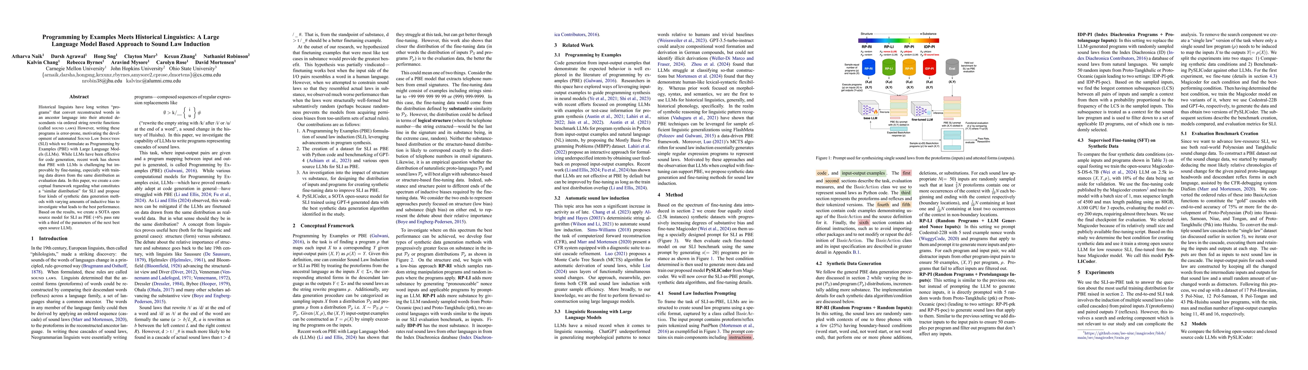 Thumbnail for Programming by Examples Meets Historical Linguistics: A Large Language
  Model Based Approach to Sound Law Induction