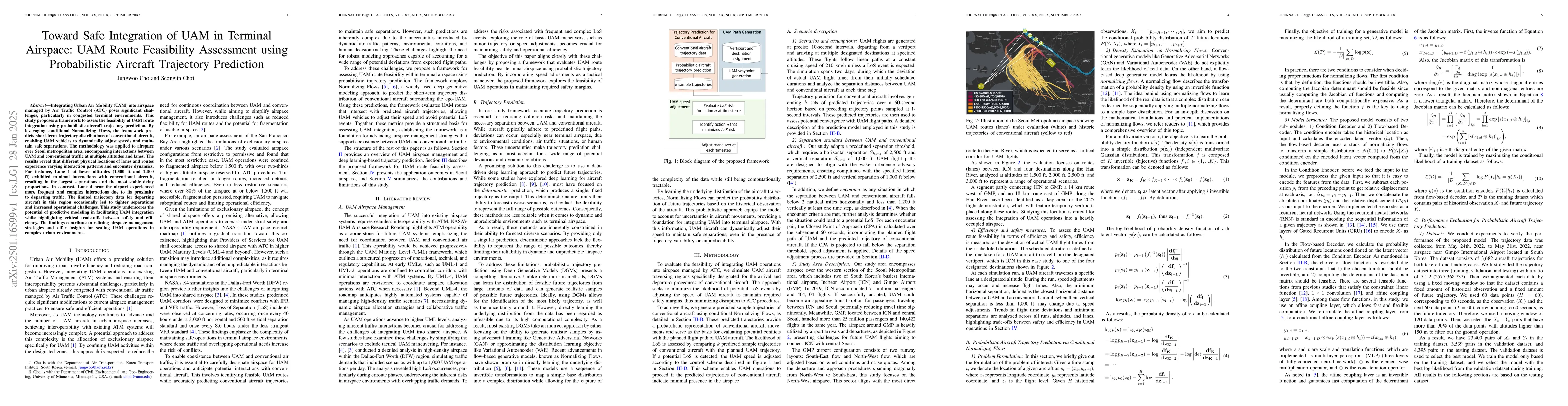 Thumbnail for Toward Safe Integration of UAM in Terminal Airspace: UAM Route
  Feasibility Assessment using Probabilistic Aircraft Trajectory Prediction