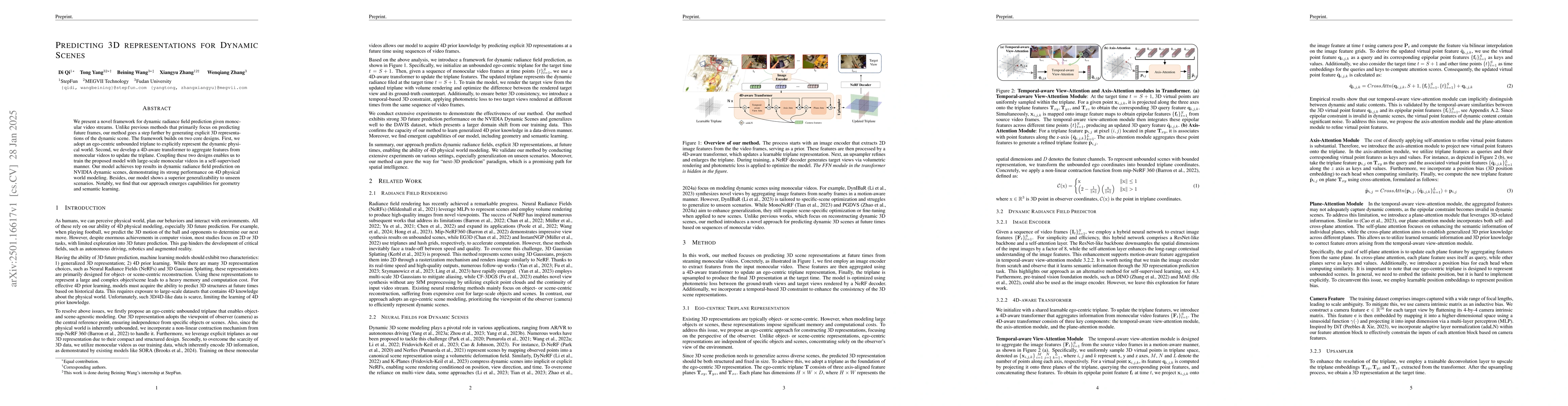 Thumbnail for Predicting 3D representations for Dynamic Scenes