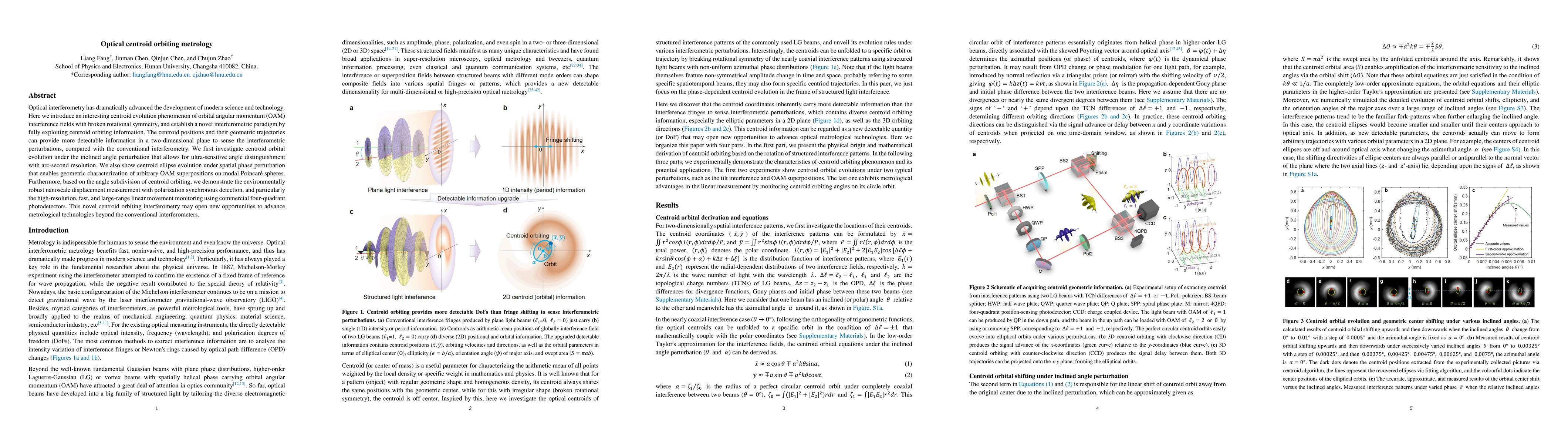 Thumbnail for Optical centroid orbiting metrology