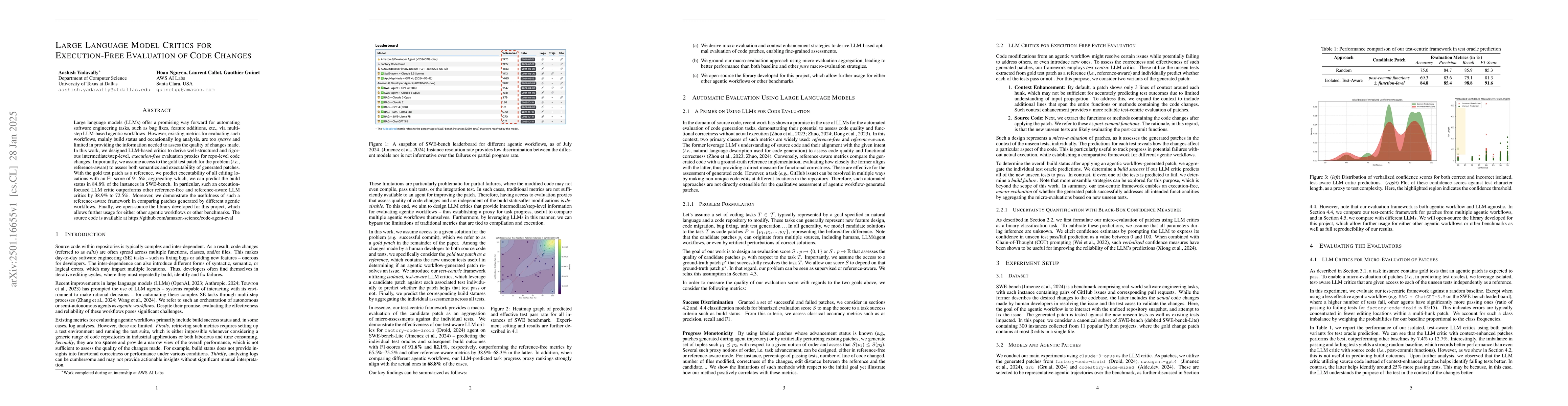 Thumbnail for Large Language Model Critics for Execution-Free Evaluation of Code
  Changes