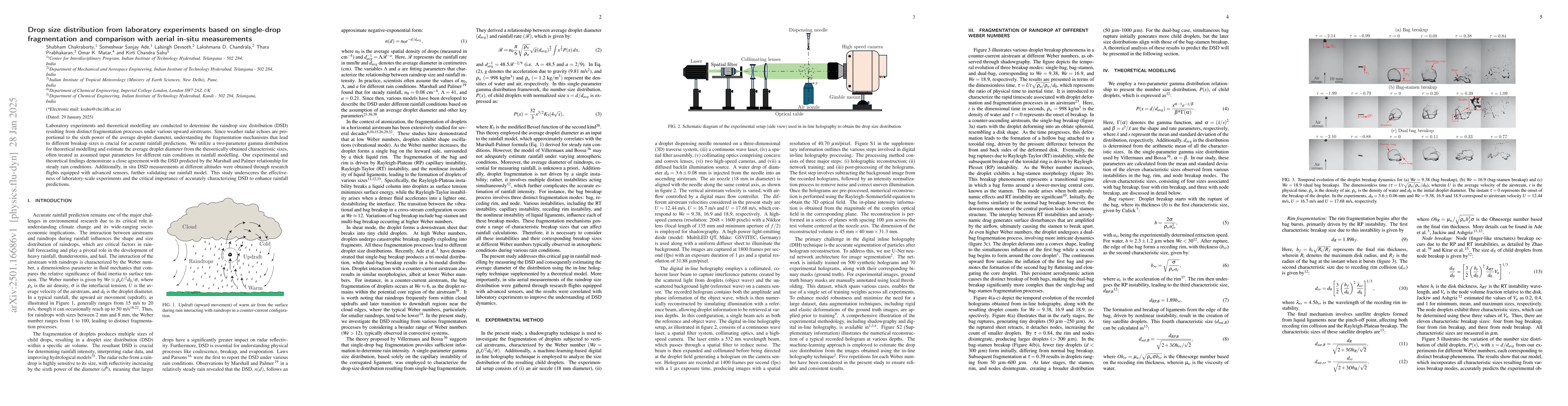 Thumbnail for Drop size distribution from laboratory experiments based on single-drop
  fragmentation and comparison with aerial in-situ measurements
