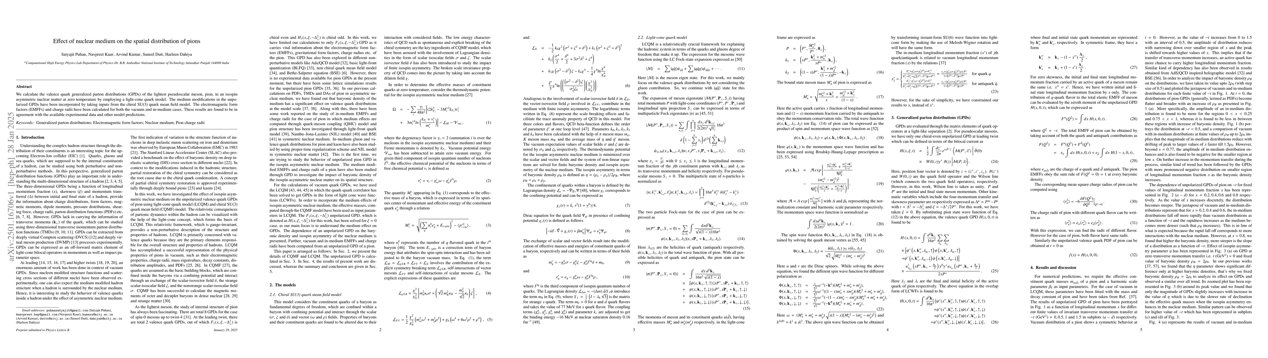 Thumbnail for Effect of nuclear medium on the spatial distribution of pions