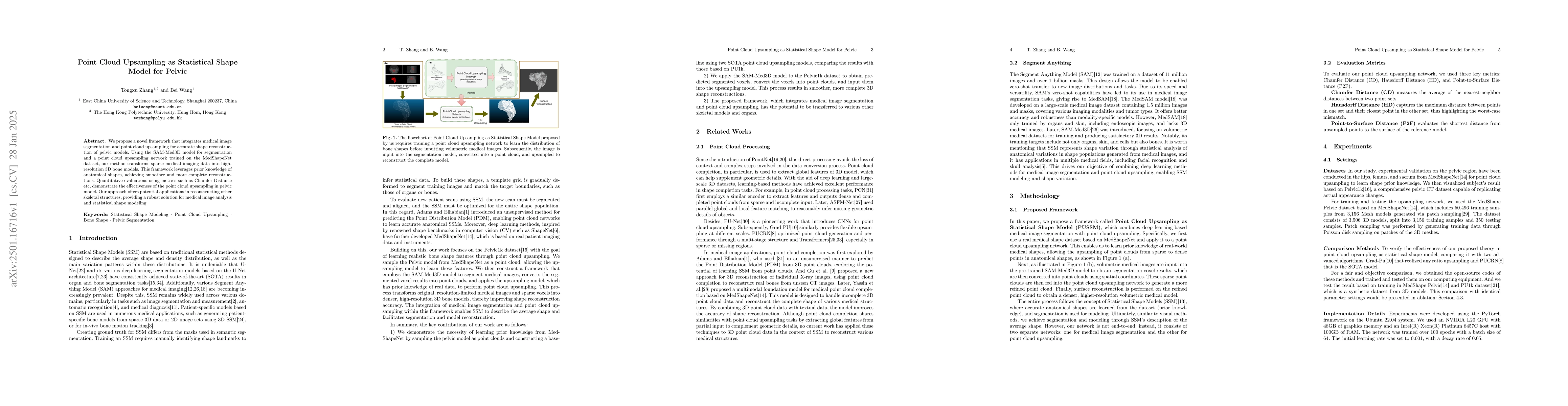 Thumbnail for Point Cloud Upsampling as Statistical Shape Model for Pelvic
