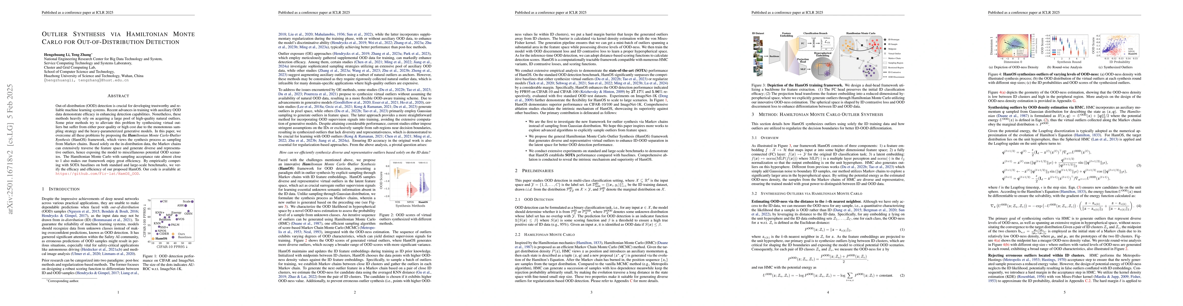 Thumbnail for Outlier Synthesis via Hamiltonian Monte Carlo for Out-of-Distribution
  Detection