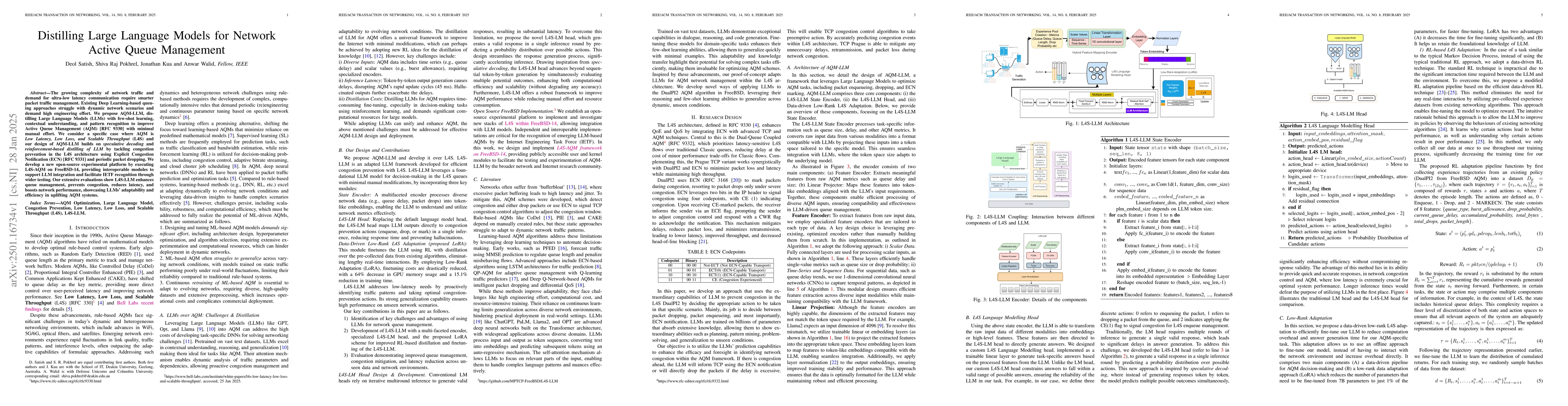 Thumbnail for Distilling Large Language Models for Network Active Queue Management