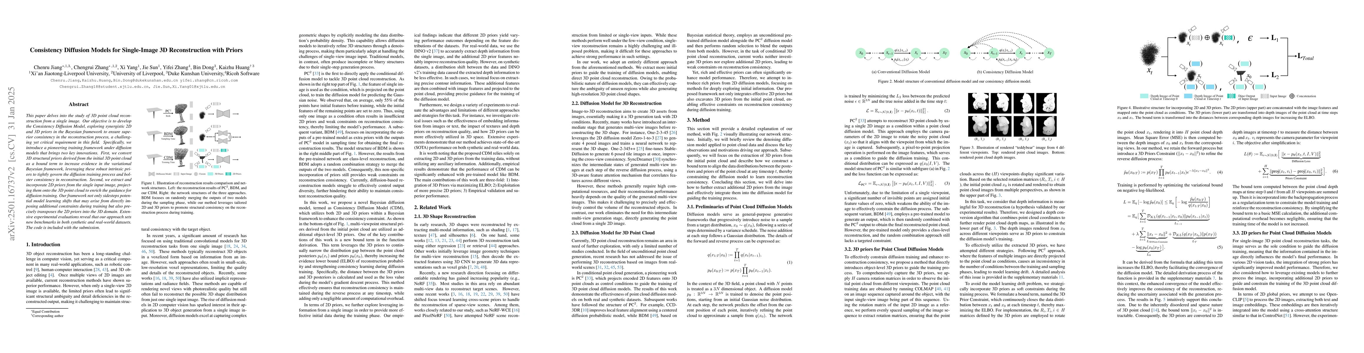 Thumbnail for Consistency Diffusion Models for Single-Image 3D Reconstruction with
  Priors