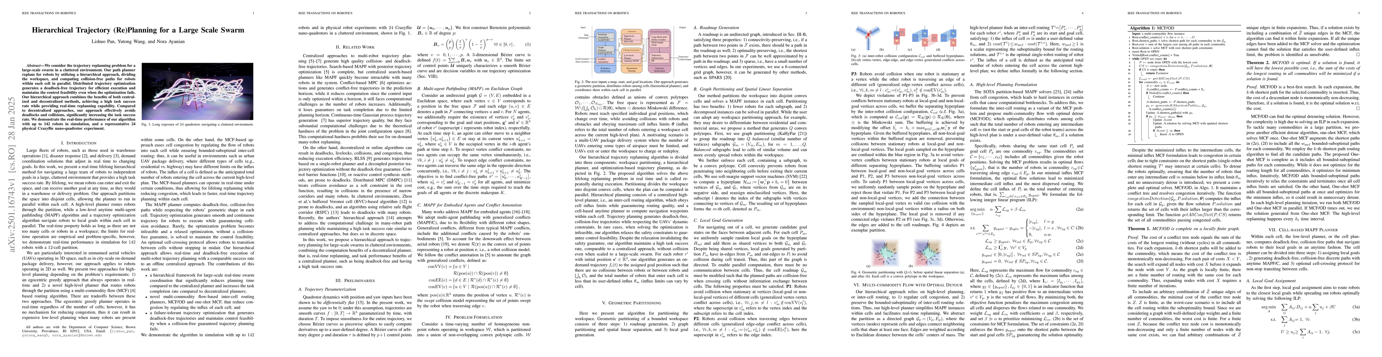 Thumbnail for Hierarchical Trajectory (Re)Planning for a Large Scale Swarm