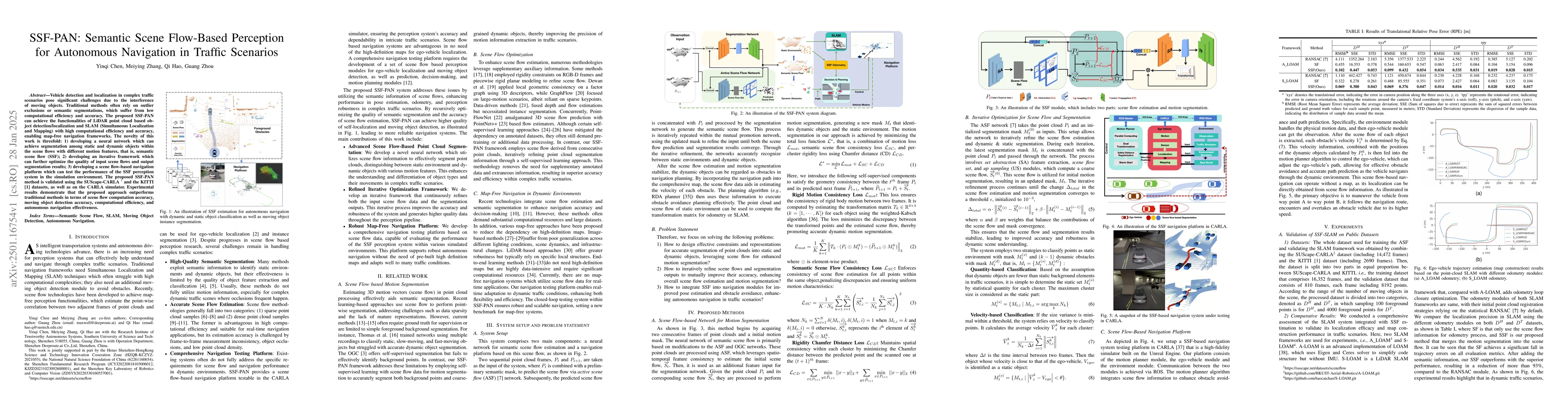 Thumbnail for SSF-PAN: Semantic Scene Flow-Based Perception for Autonomous Navigation
  in Traffic Scenarios