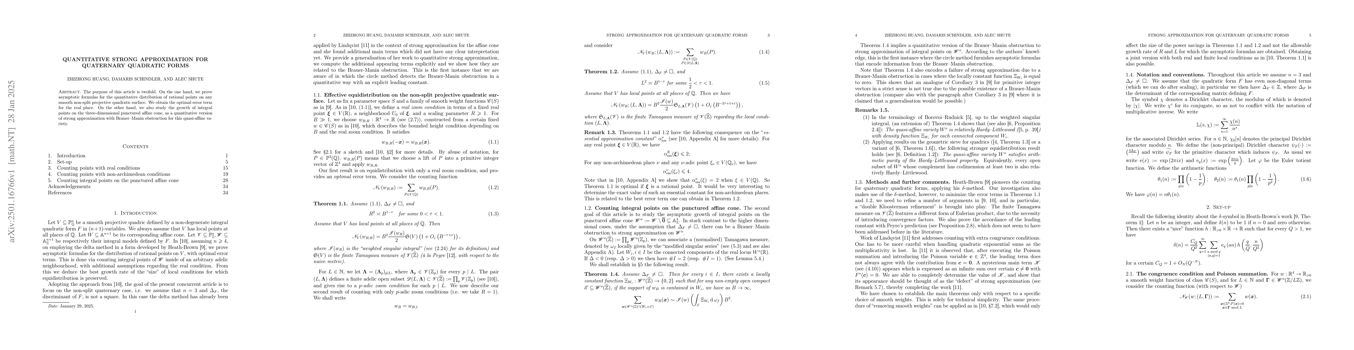 Thumbnail for Quantitative strong approximation for quaternary quadratic forms