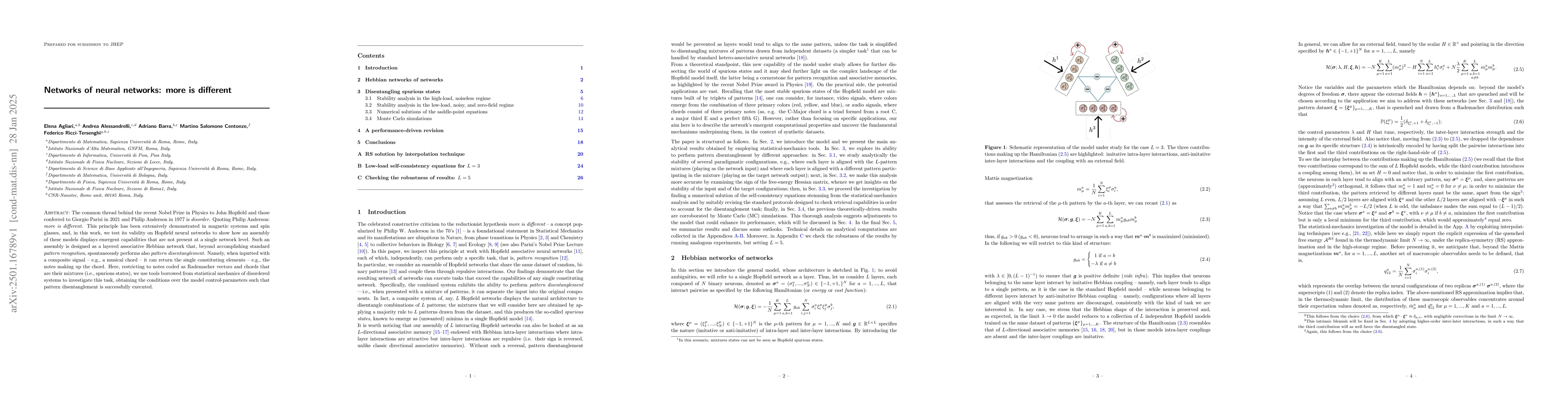 Thumbnail for Networks of neural networks: more is different