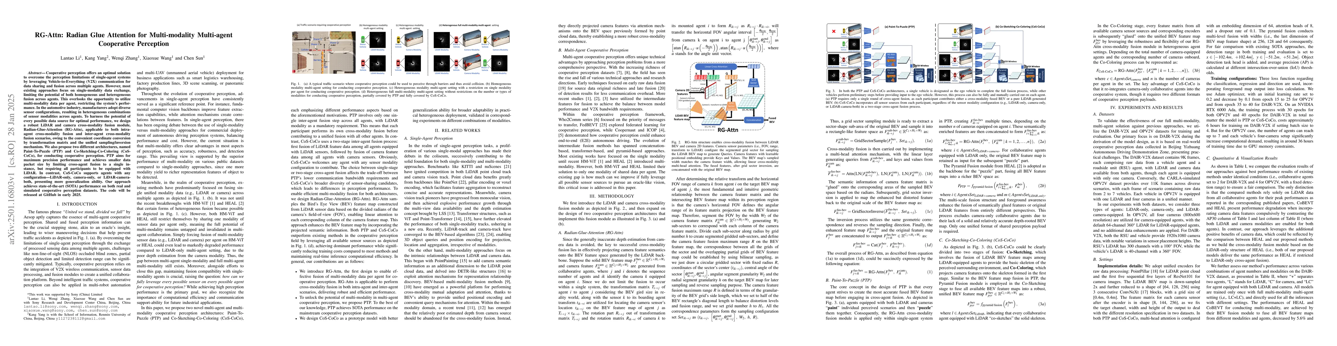Thumbnail for RG-Attn: Radian Glue Attention for Multi-modality Multi-agent
  Cooperative Perception