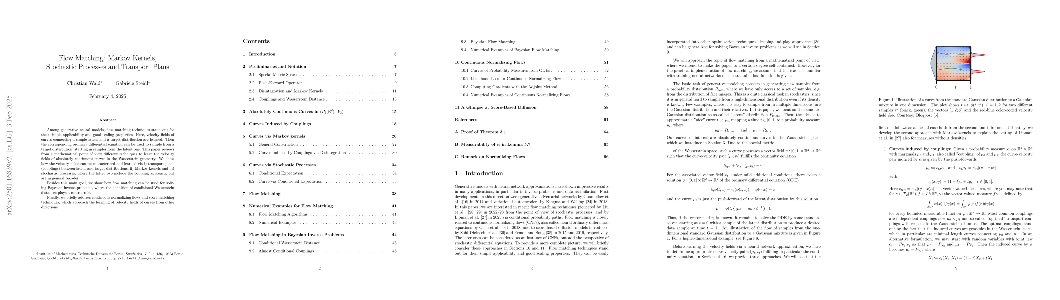 Thumbnail for Flow Matching: Markov Kernels, Stochastic Processes and Transport Plans