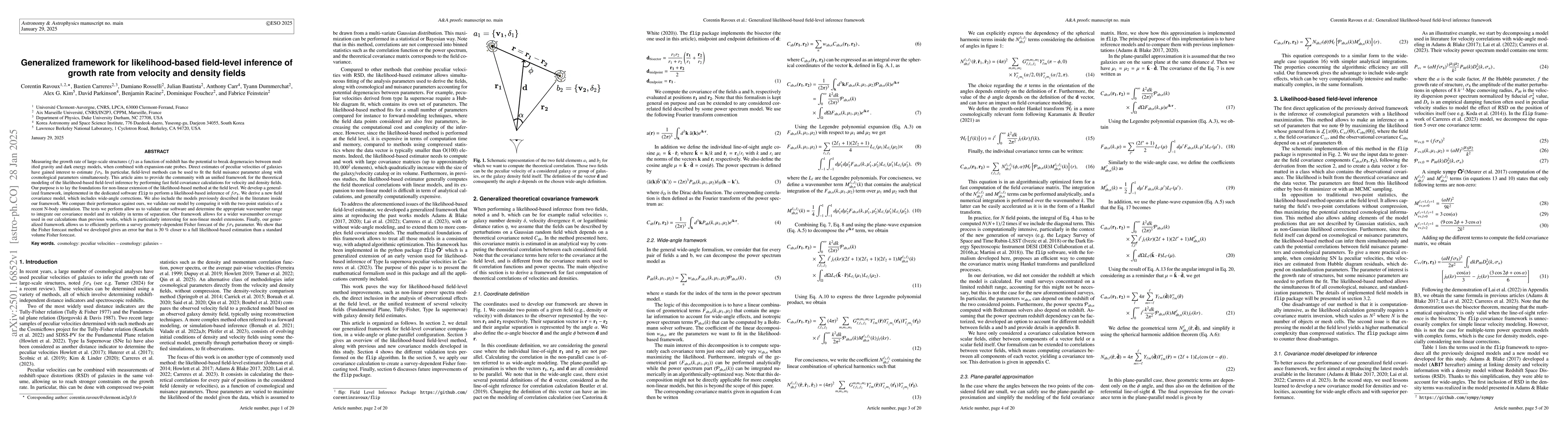 Thumbnail for Generalized framework for likelihood-based field-level inference of
  growth rate from velocity and density fields