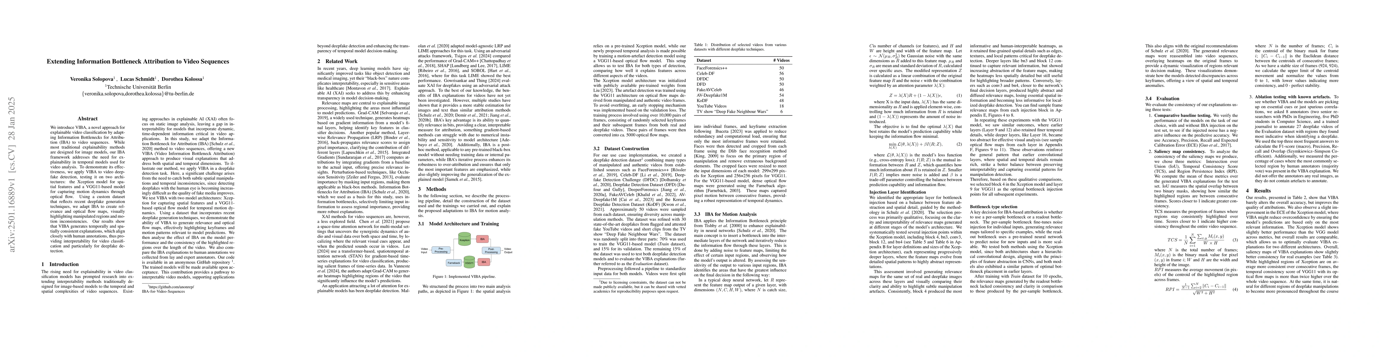 Thumbnail for Extending Information Bottleneck Attribution to Video Sequences