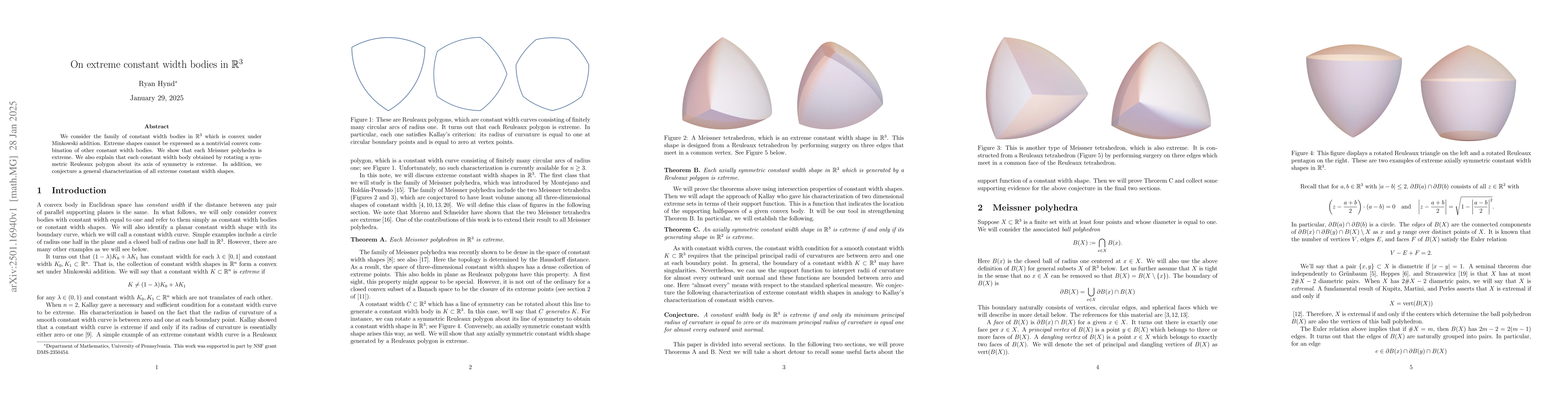 Thumbnail for On extreme constant width bodies in $\mathbb{R}^3$