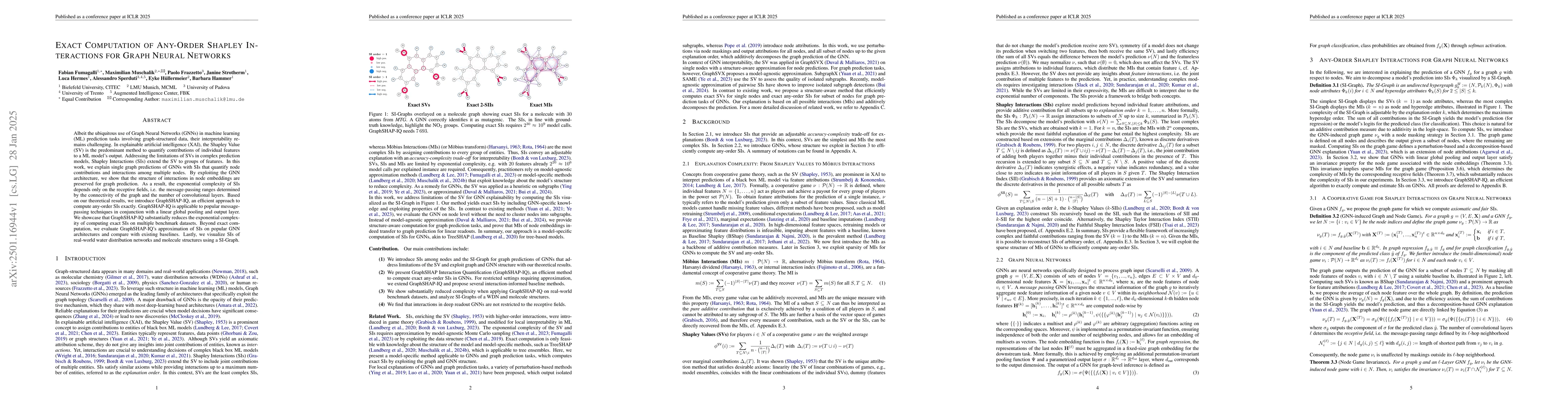 Thumbnail for Exact Computation of Any-Order Shapley Interactions for Graph Neural
  Networks