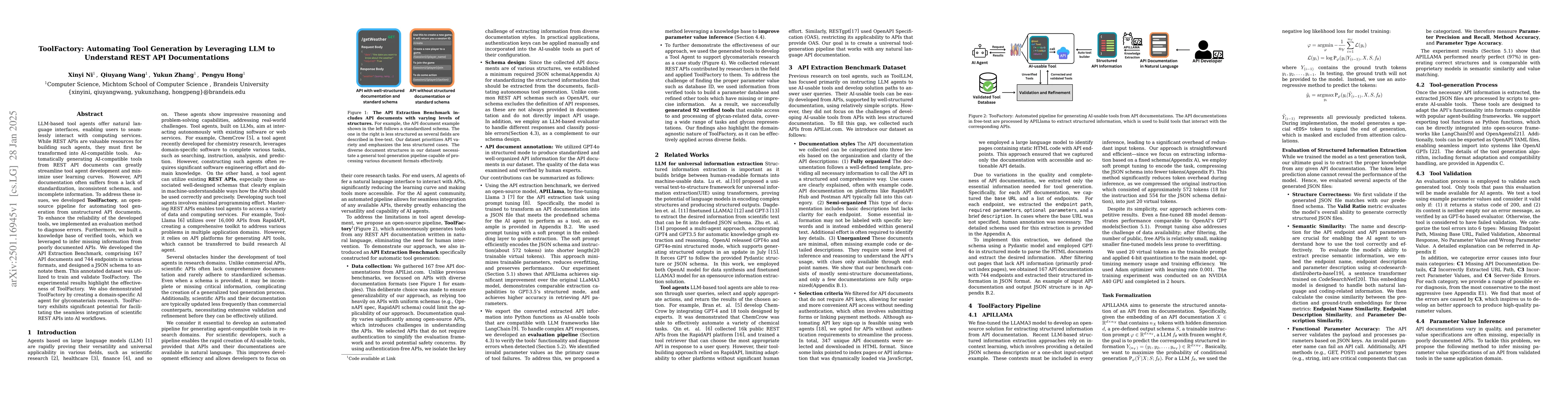 Thumbnail for ToolFactory: Automating Tool Generation by Leveraging LLM to Understand
  REST API Documentations