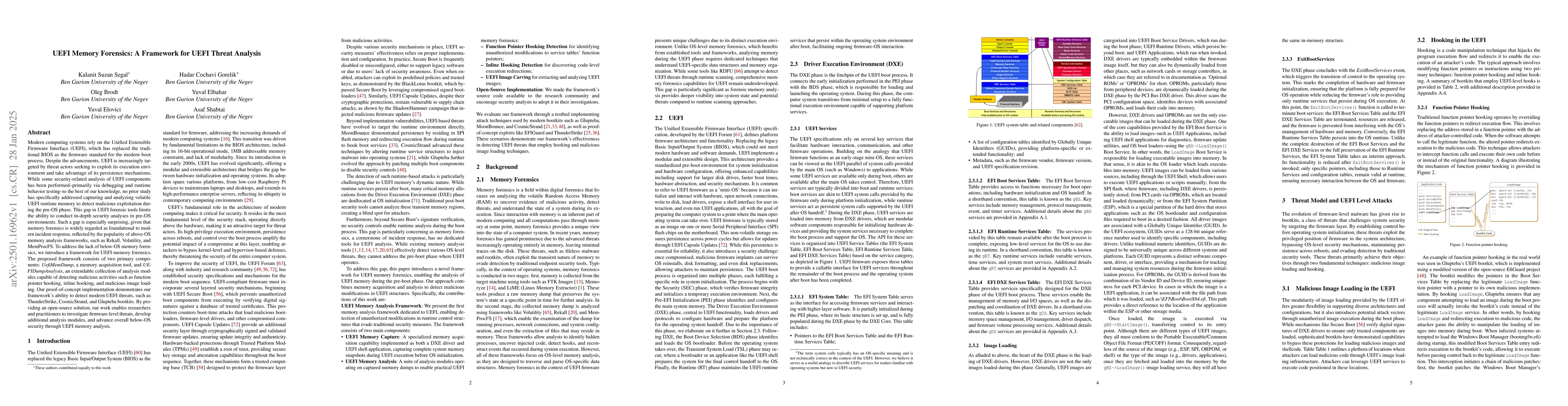 Thumbnail for UEFI Memory Forensics: A Framework for UEFI Threat Analysis