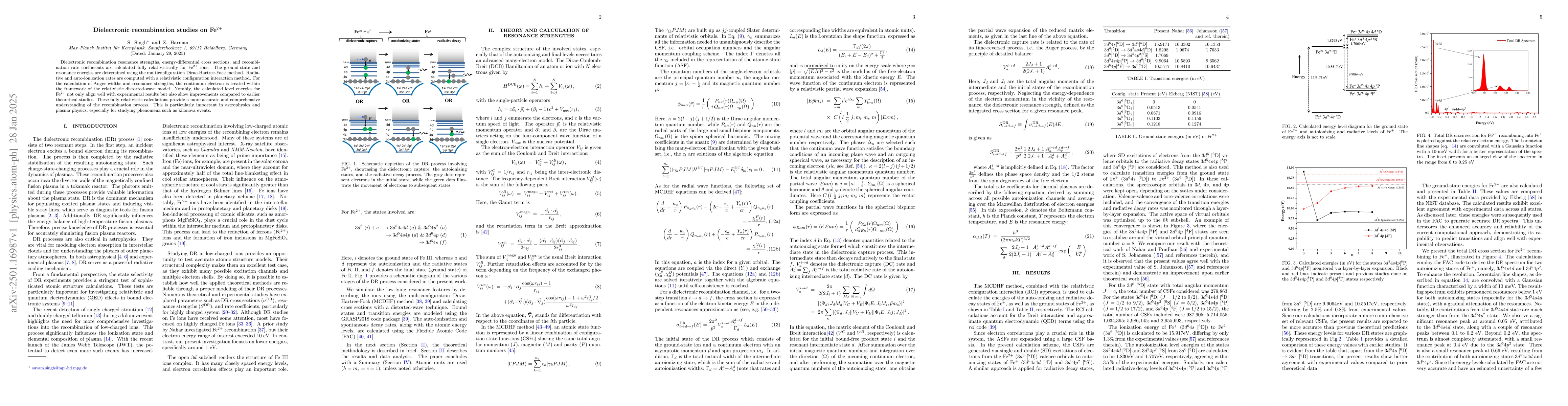 Thumbnail for Dielectronic recombination studies on Fe$^{2+}$