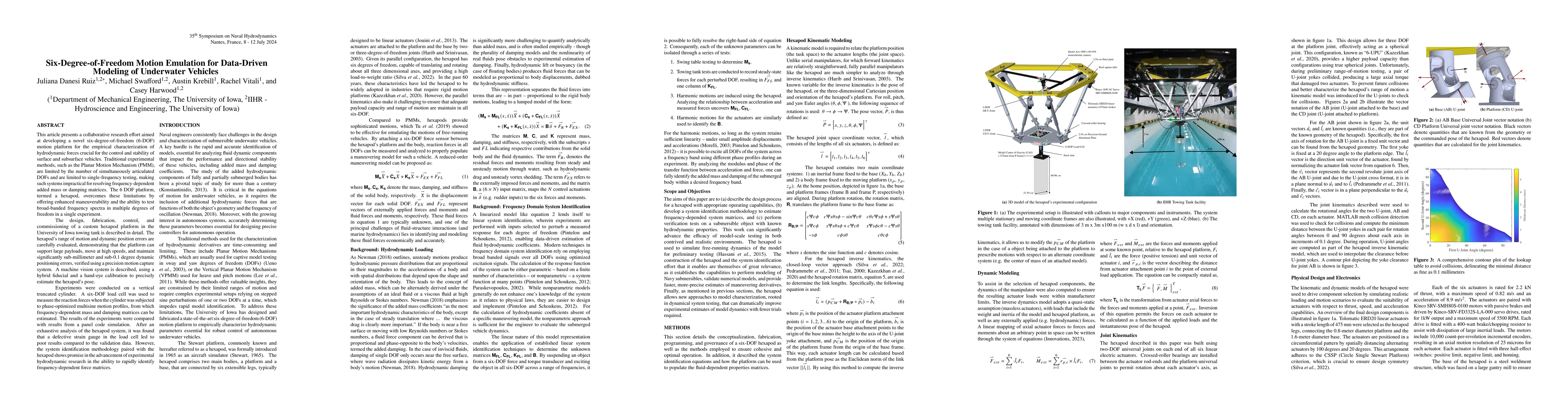 Thumbnail for Six-Degree-of-Freedom Motion Emulation for Data-Driven Modeling of
  Underwater Vehicles