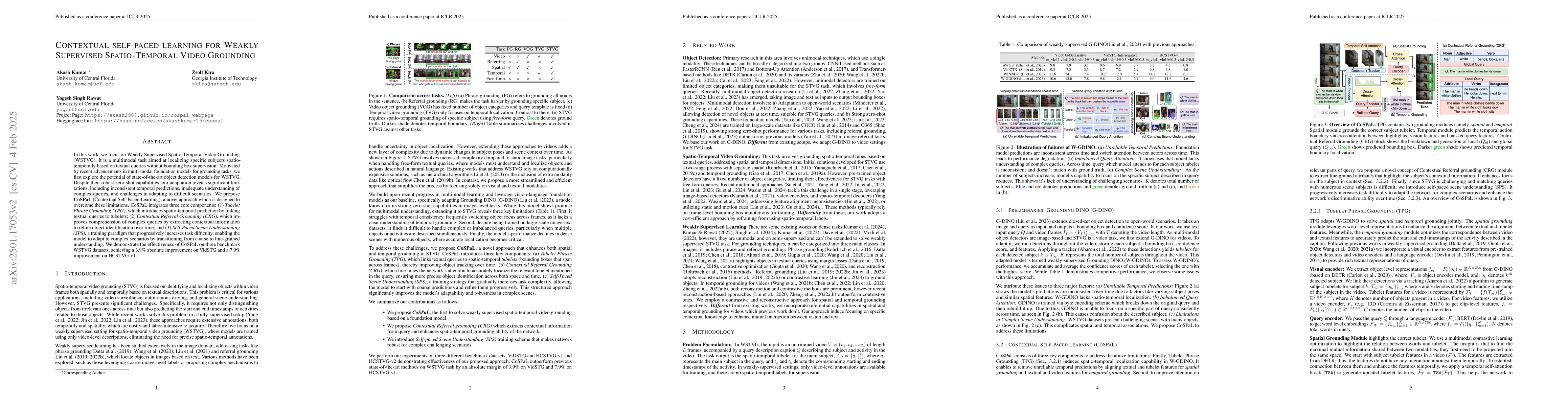Thumbnail for Contextual Self-paced Learning for Weakly Supervised Spatio-Temporal
  Video Grounding