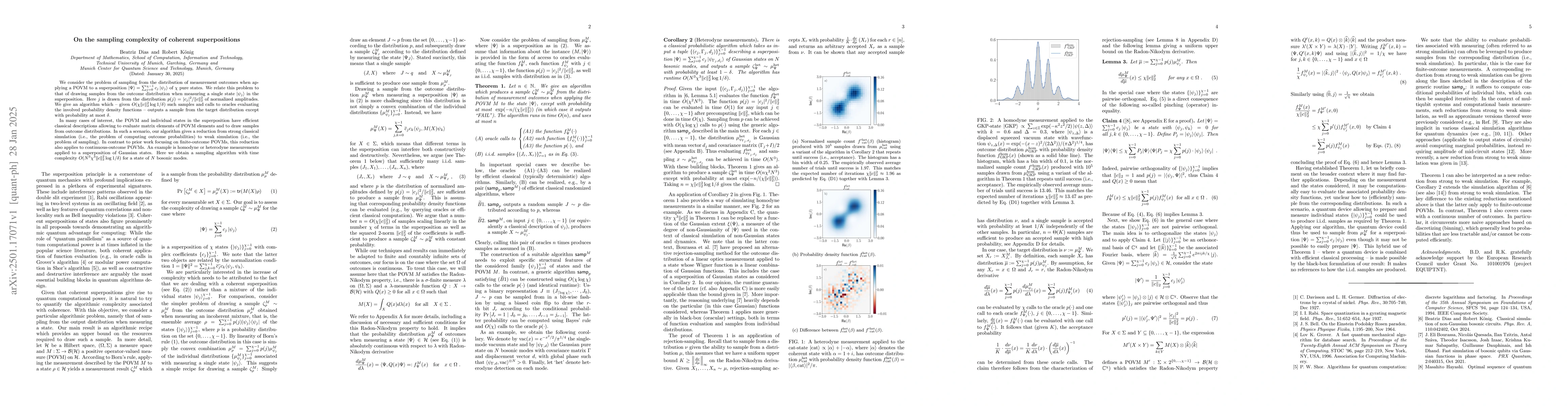 Thumbnail for On the sampling complexity of coherent superpositions