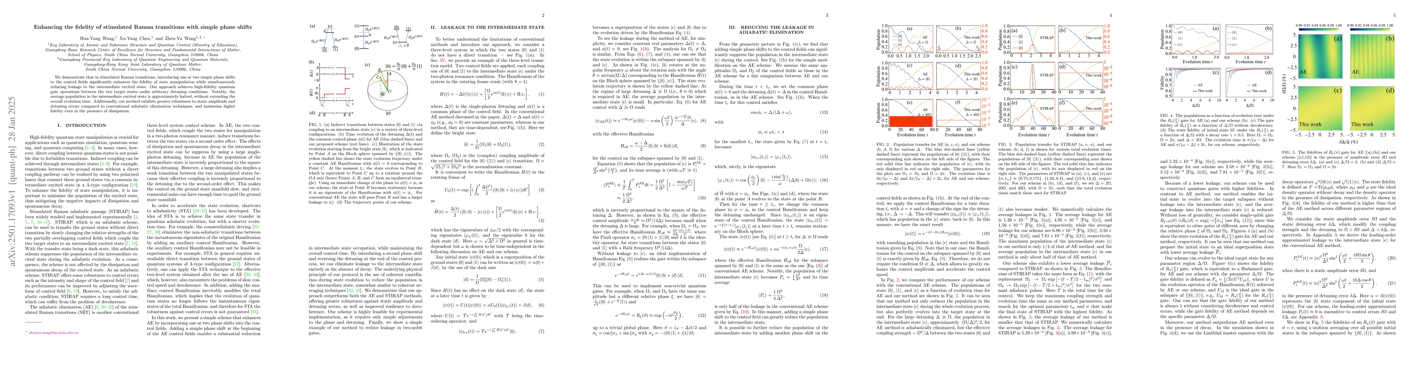 Thumbnail for Enhancing the fidelity of stimulated Raman transitions with simple phase
  shifts