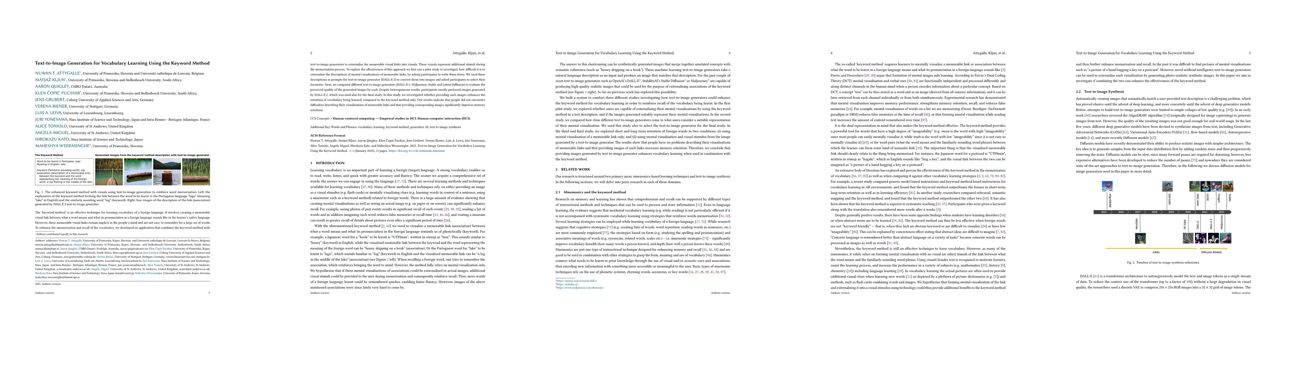 Thumbnail for Text-to-Image Generation for Vocabulary Learning Using the Keyword
  Method