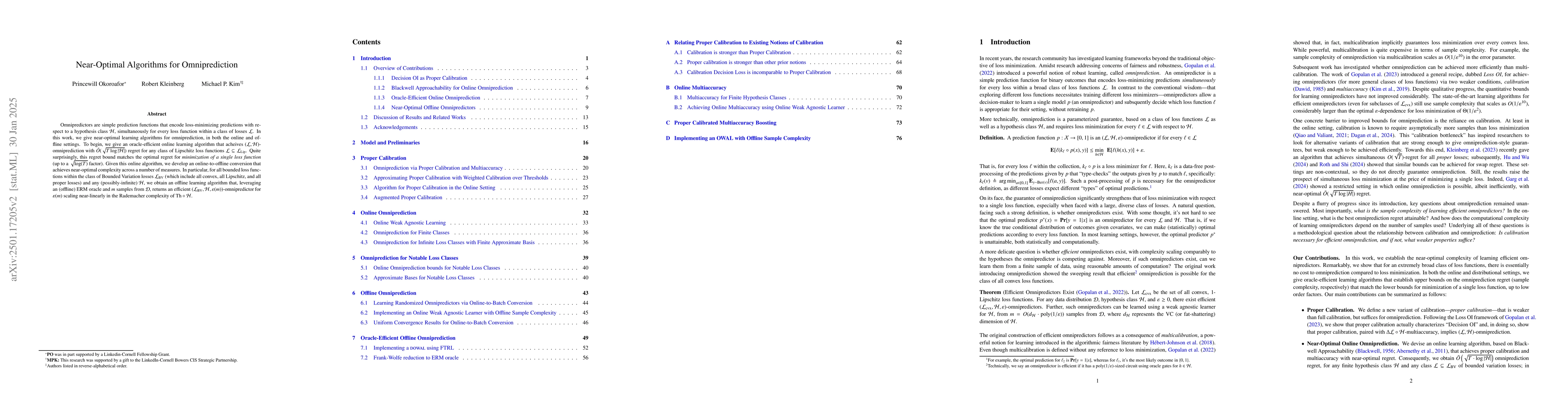 Thumbnail for Near-Optimal Algorithms for Omniprediction
