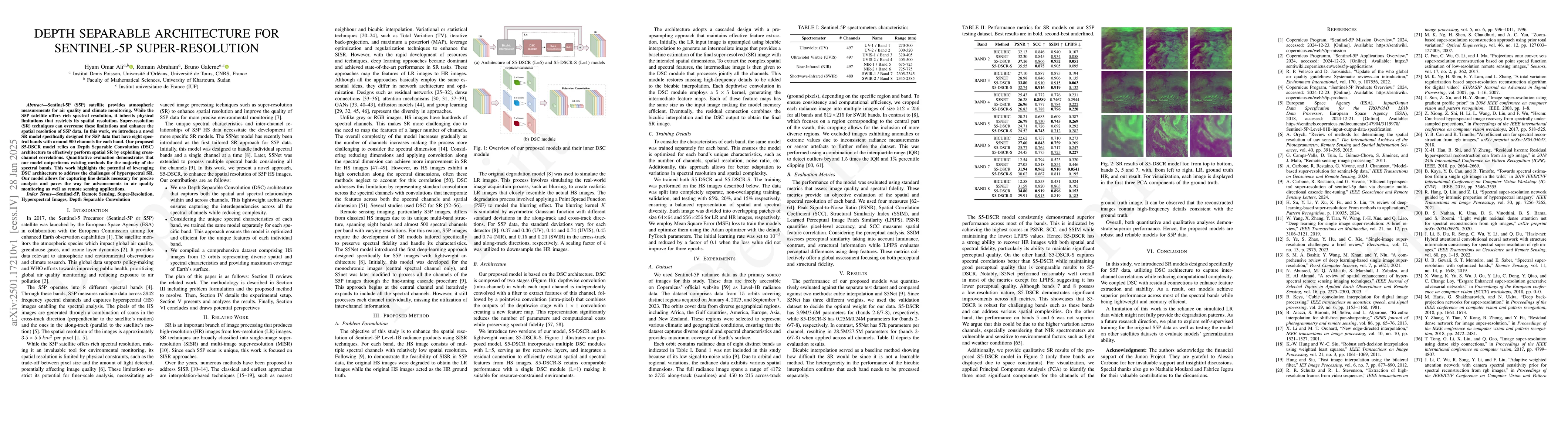 Thumbnail for Depth Separable architecture for Sentinel-5P Super-Resolution