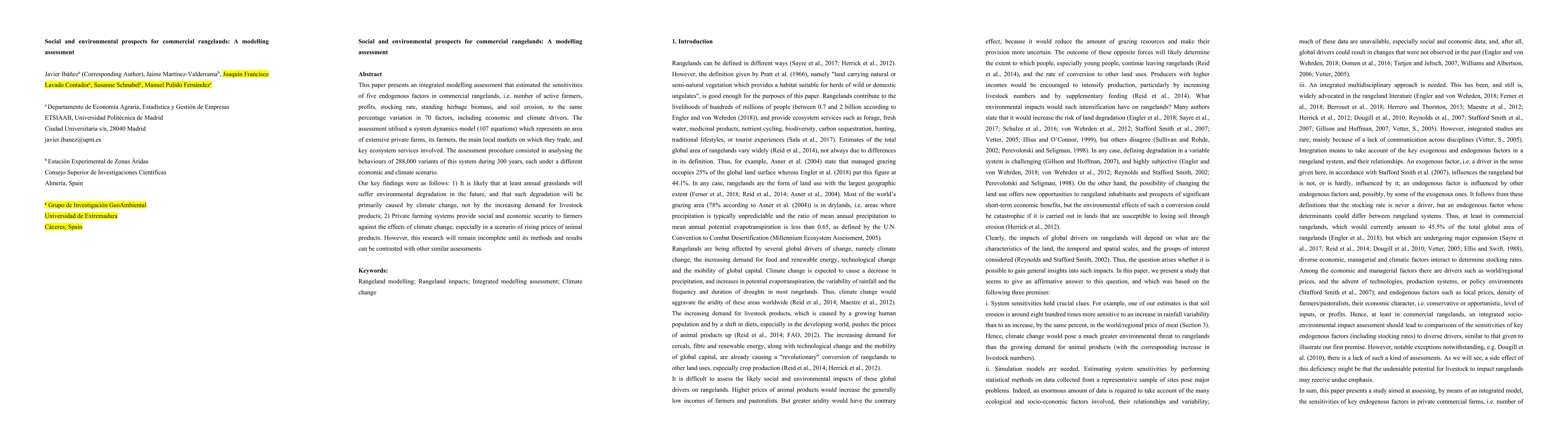 Thumbnail for Exploring the economic, social and environmental prospects for
  commercial natural annual grasslands by performing a sensitivity analysis on
  a multidisciplinary integrated model