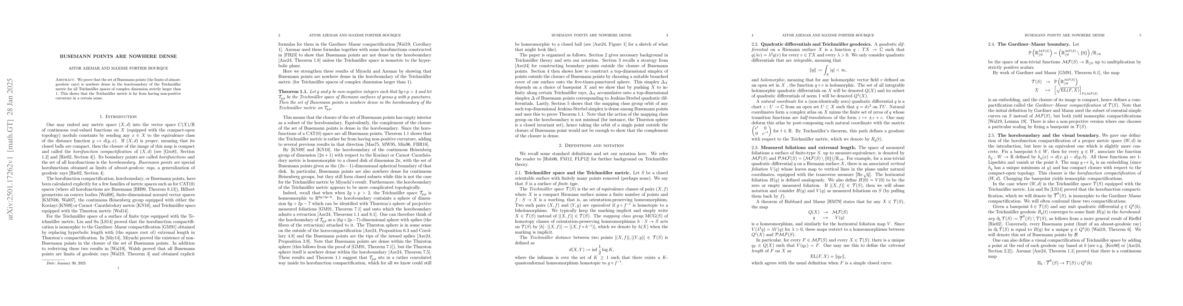 Thumbnail for Busemann points are nowhere dense
