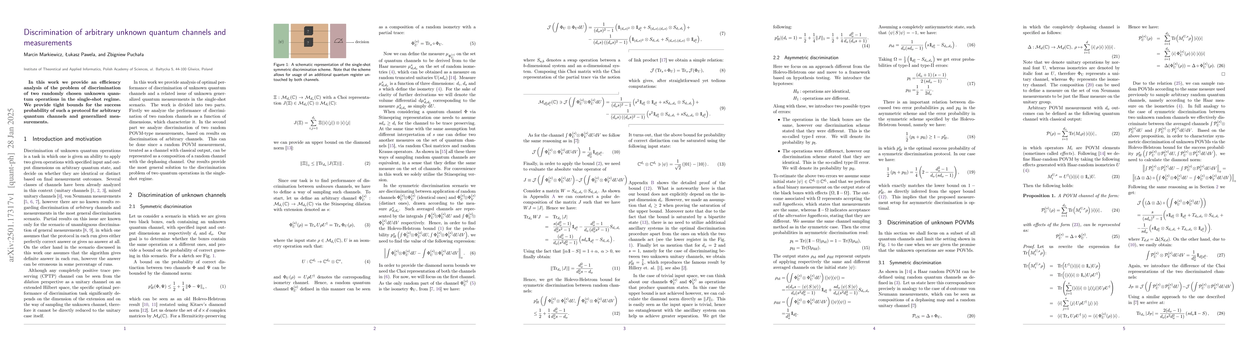Thumbnail for Discrimination of arbitrary unknown quantum channels and measurements
