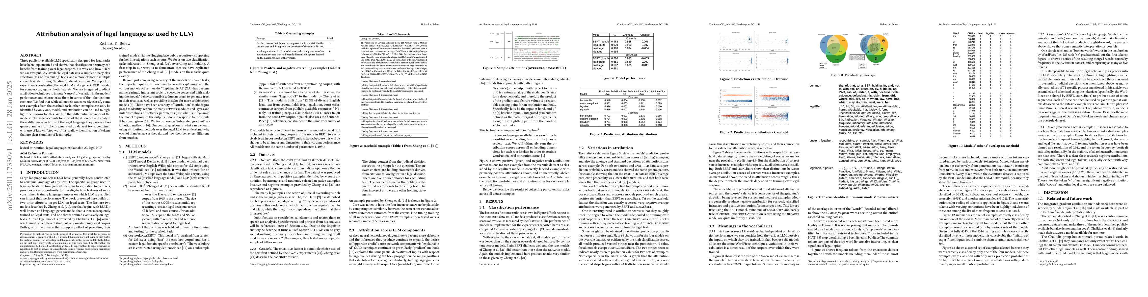 Thumbnail for Attribution analysis of legal language as used by LLM