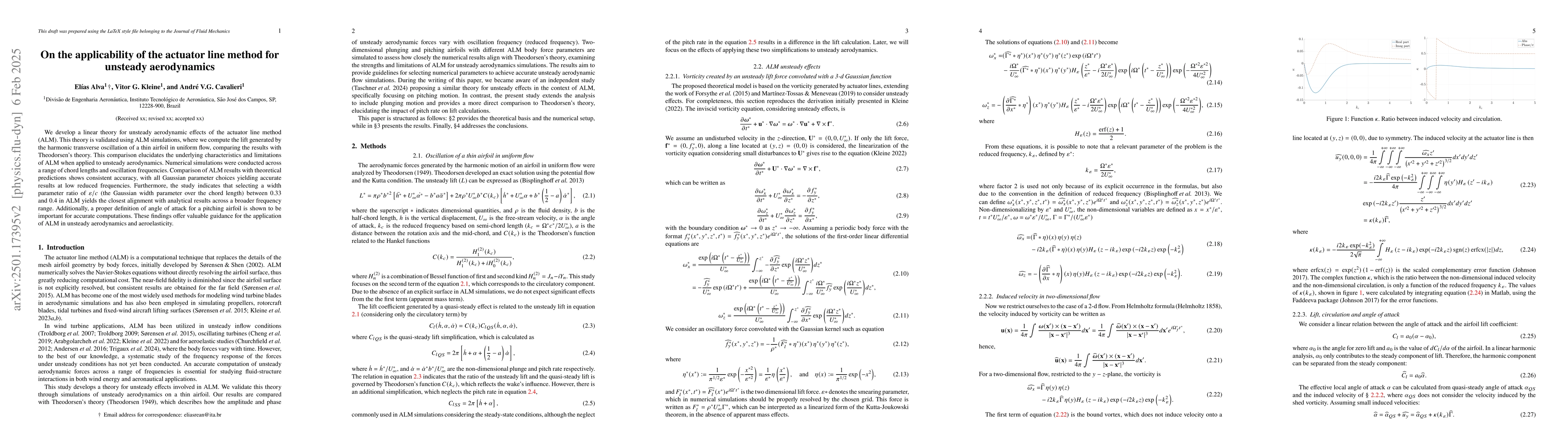 Thumbnail for On the applicability of the actuator line method for unsteady
  aerodynamics
