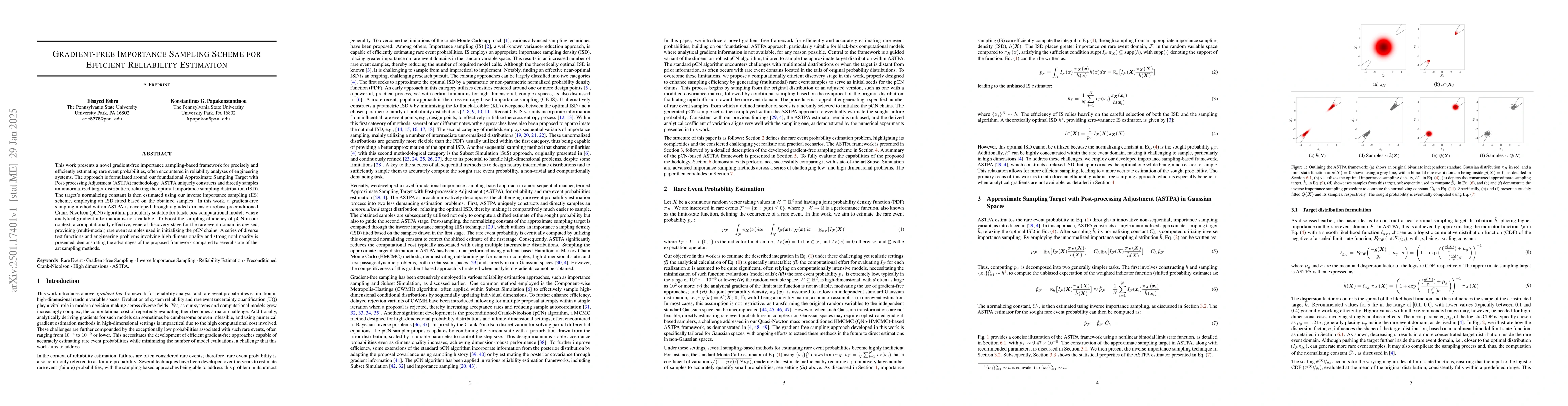 Thumbnail for Gradient-free Importance Sampling Scheme for Efficient Reliability
  Estimation