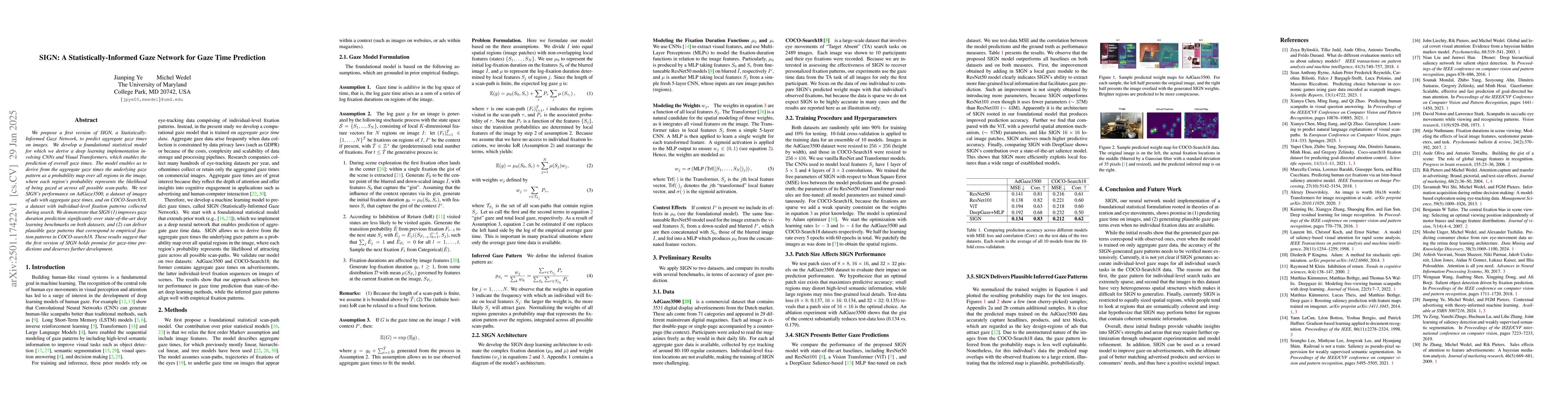 Thumbnail for SIGN: A Statistically-Informed Gaze Network for Gaze Time Prediction