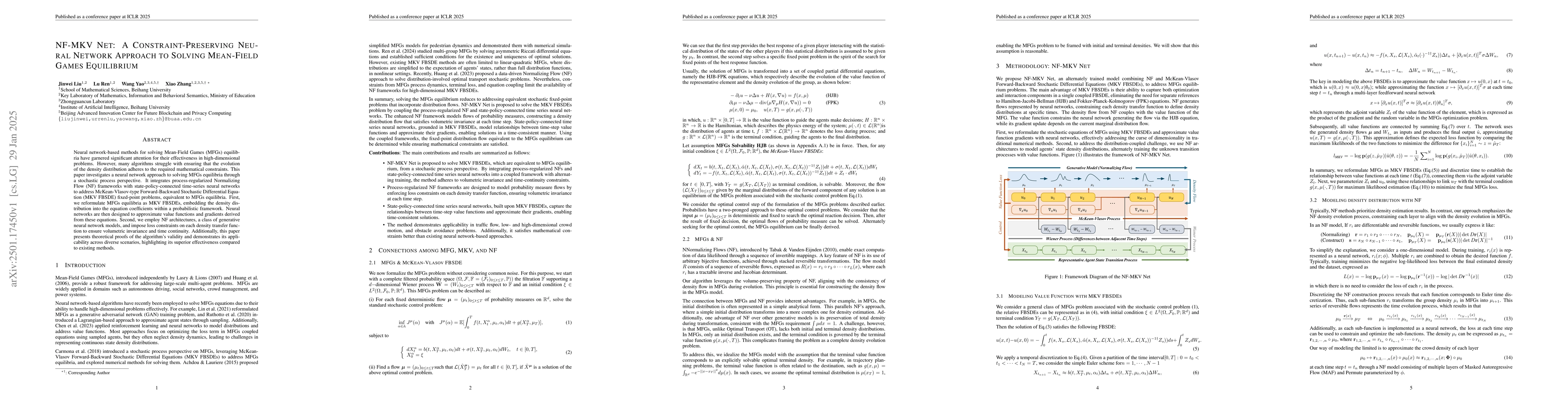 Thumbnail for NF-MKV Net: A Constraint-Preserving Neural Network Approach to Solving
  Mean-Field Games Equilibrium