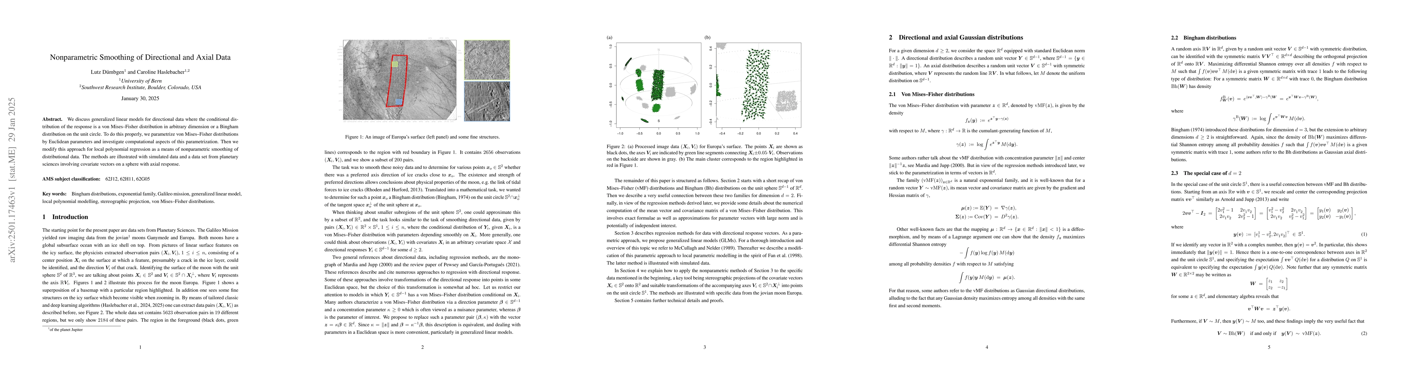 Thumbnail for Nonparametric Smoothing of Directional and Axial Data
