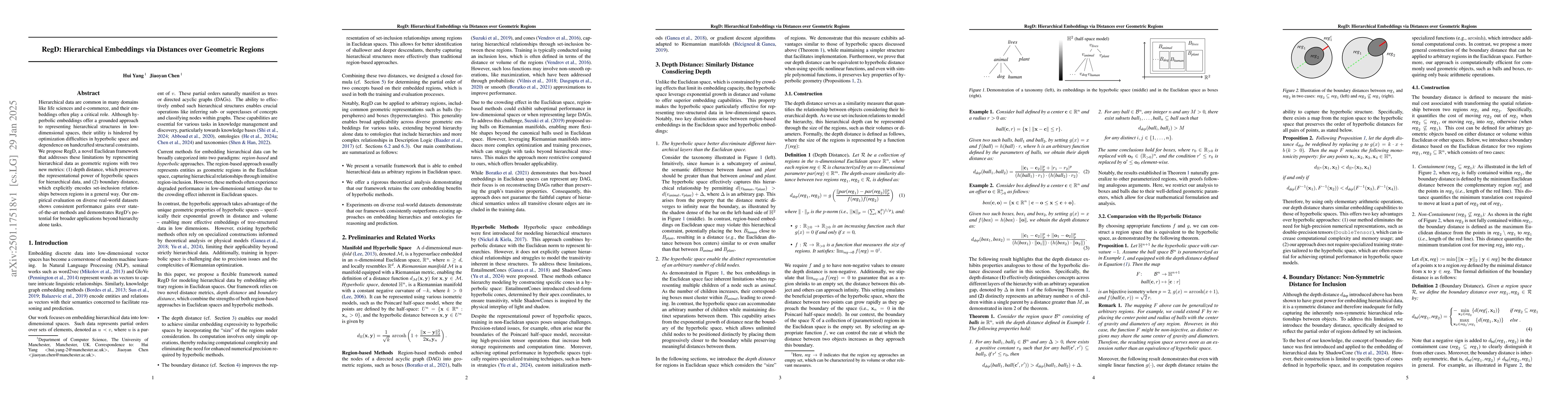 Thumbnail for RegD: Hierarchical Embeddings via Distances over Geometric Regions