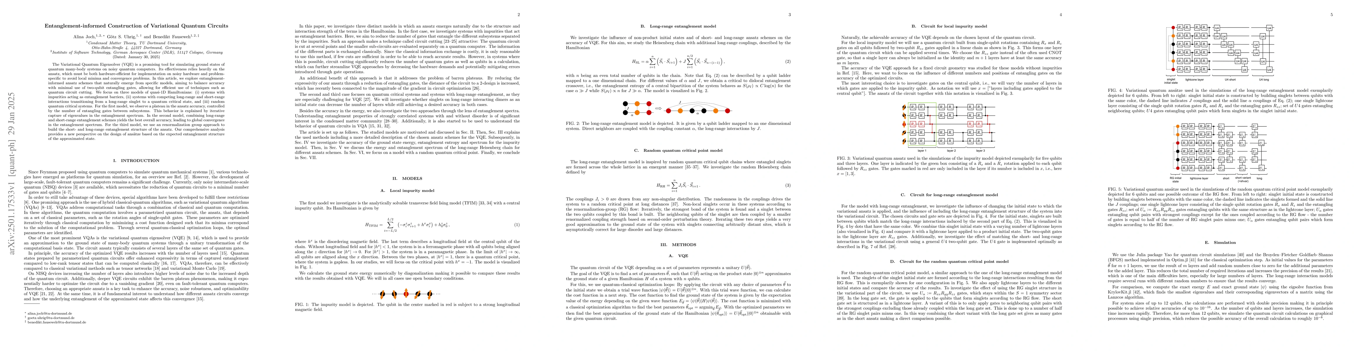 Thumbnail for Entanglement-informed Construction of Variational Quantum Circuits
