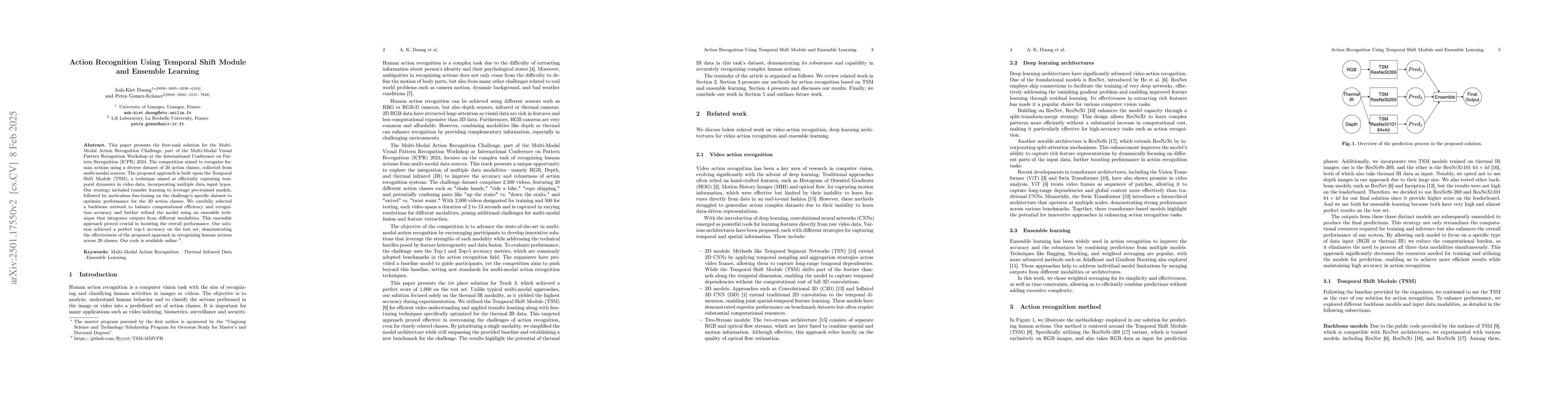 Thumbnail for Action Recognition Using Temporal Shift Module and Ensemble Learning