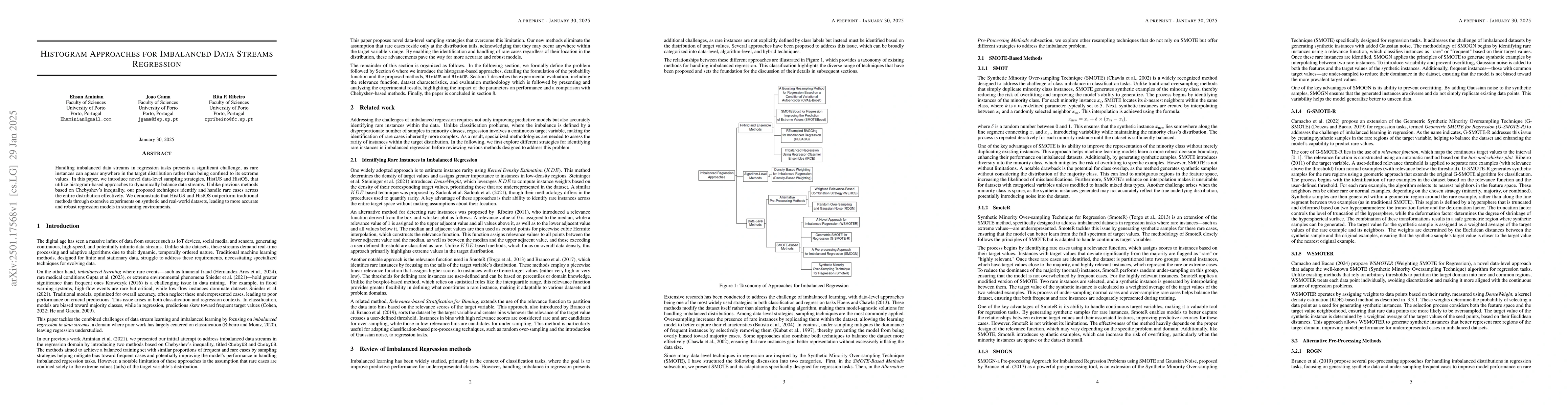 Thumbnail for Histogram approaches for imbalanced data streams regression