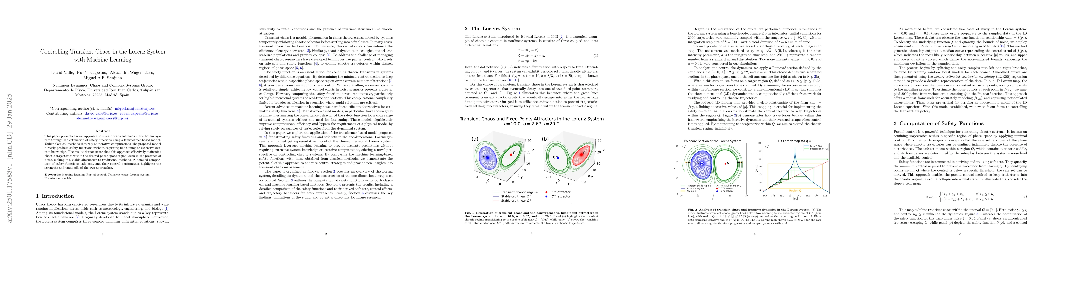 Thumbnail for Controlling Transient Chaos in the Lorenz System with Machine Learning