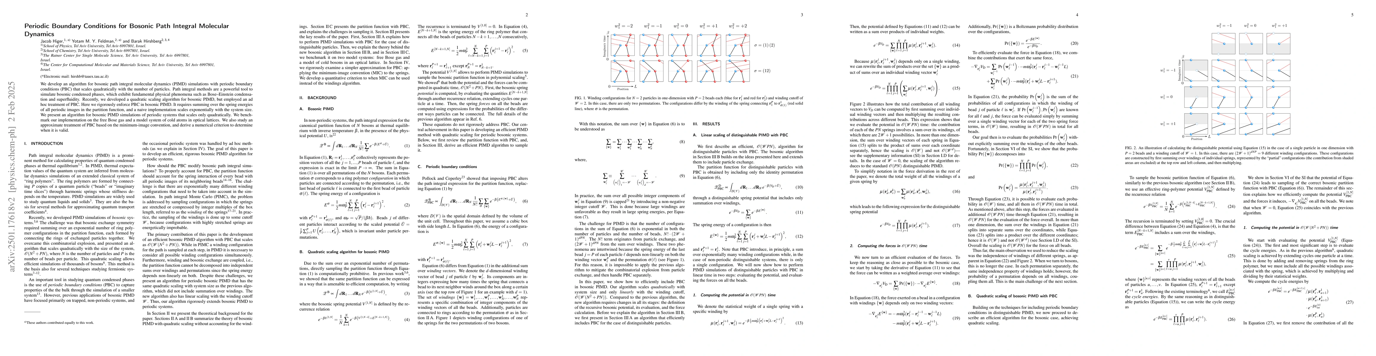 Thumbnail for Periodic Boundary Conditions for Bosonic Path Integral Molecular
  Dynamics